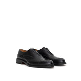 Dior Black Leather Oxfords And Derbies
